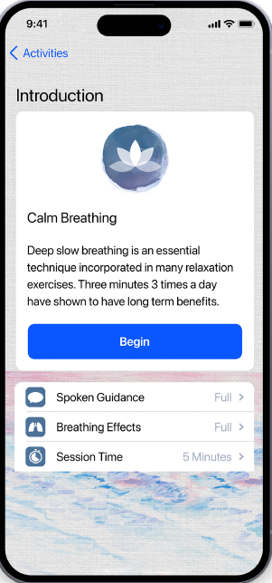 Phone screen showing a