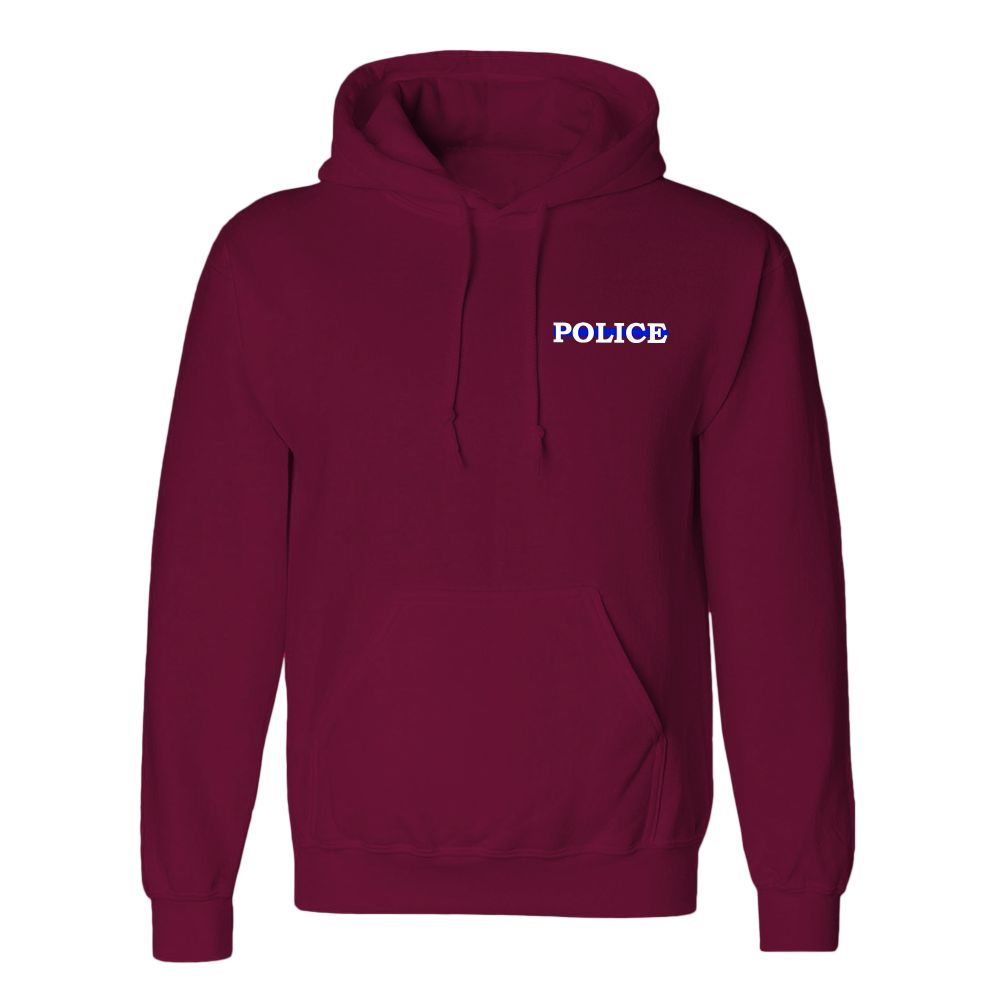 Red hoodie with