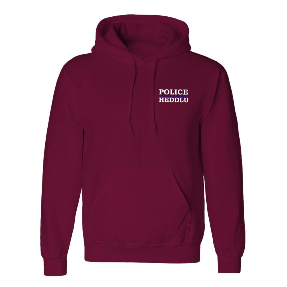 Maroon hoodie with 