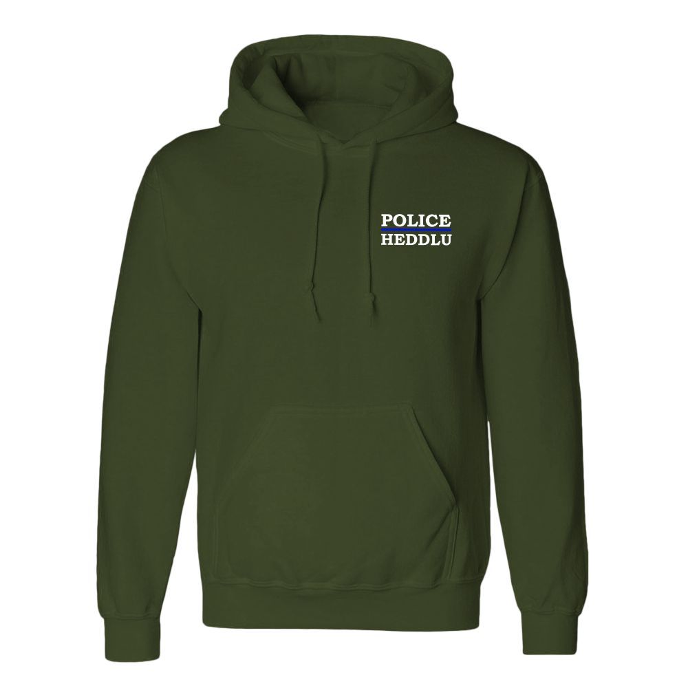 Purple hoodie with white
