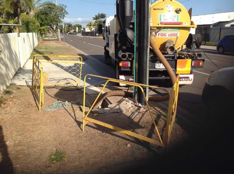 Pile hole excavation