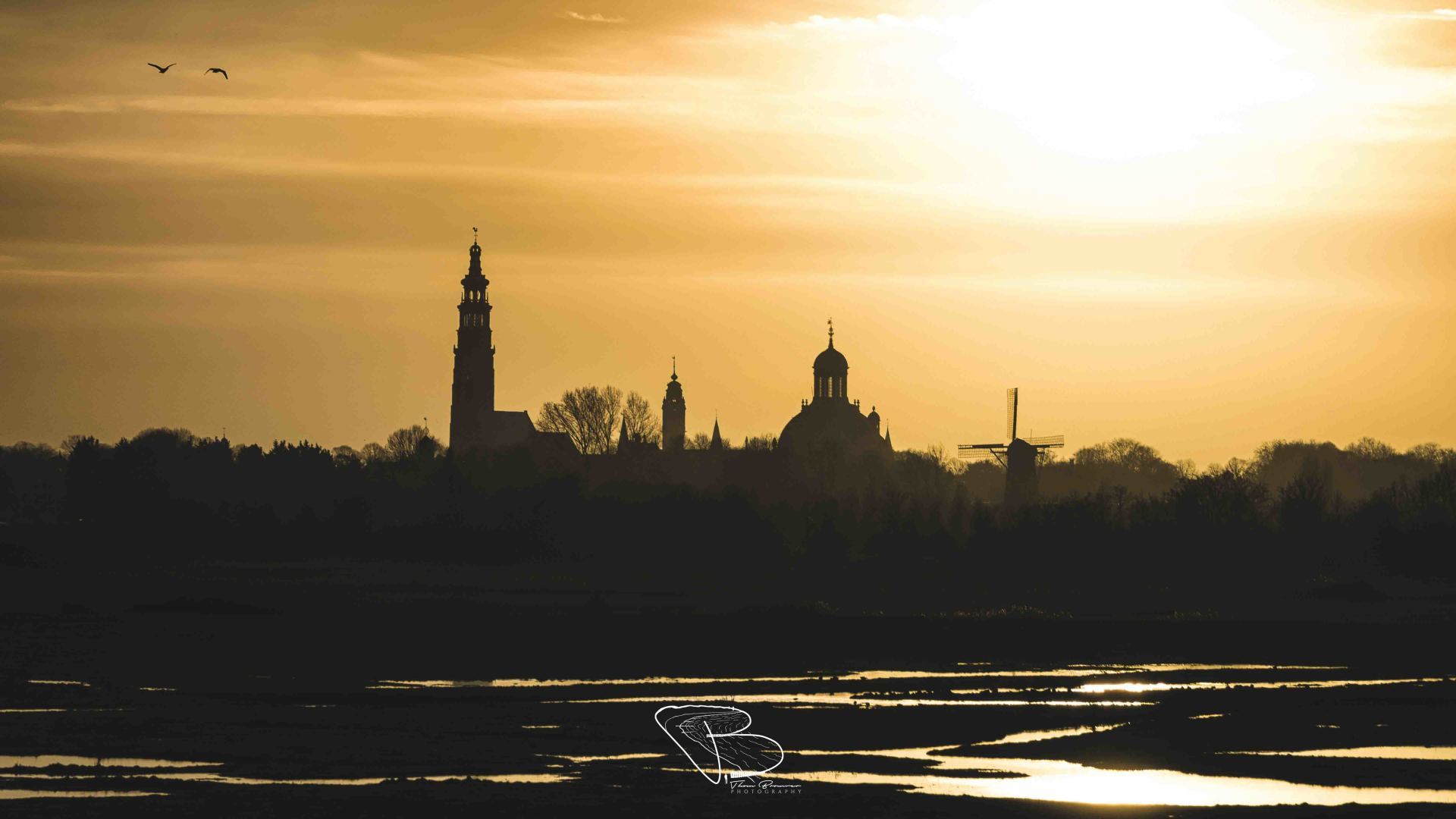 Skyline Middelburg silhouet