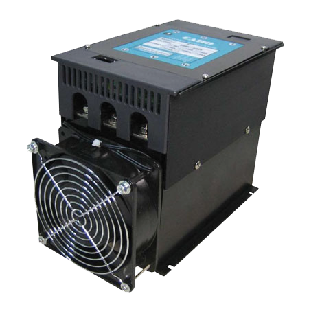 Industrial thyristor power controller with cooling fan for high-power AC applications