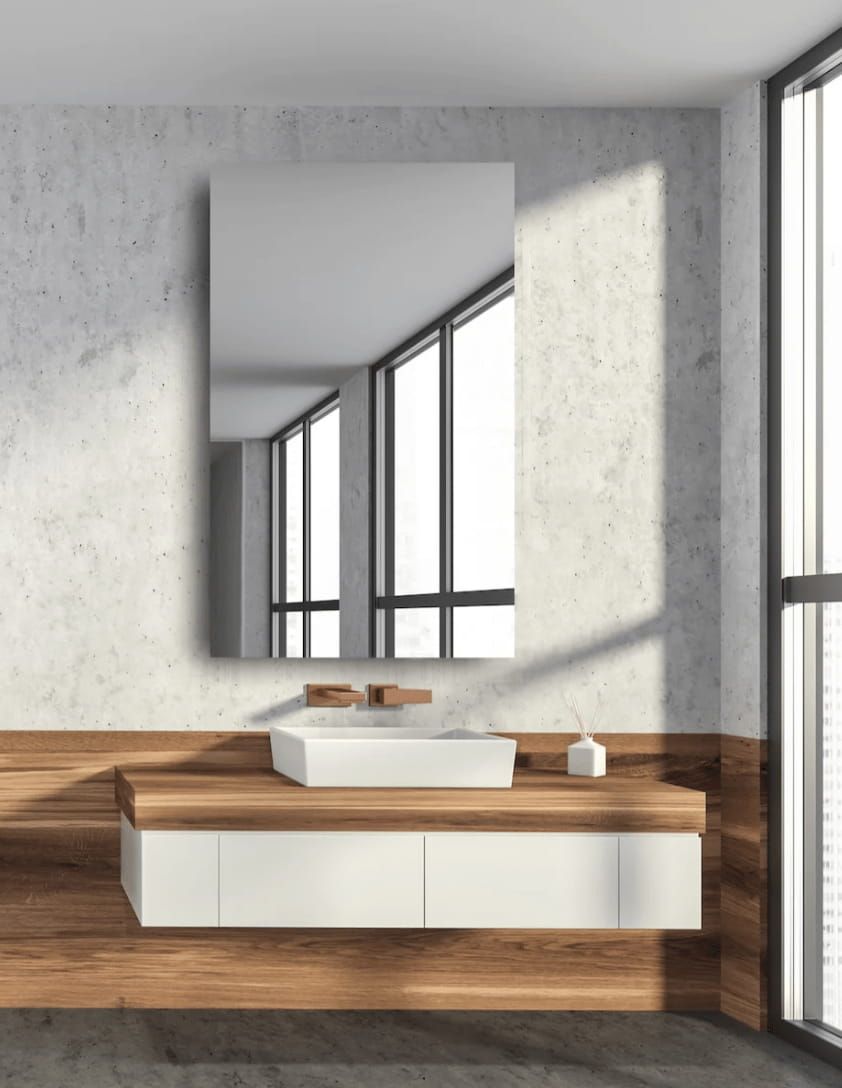 Electric Mirror Gallery Luxury Vanity Bathroom Boston Magruder Associates