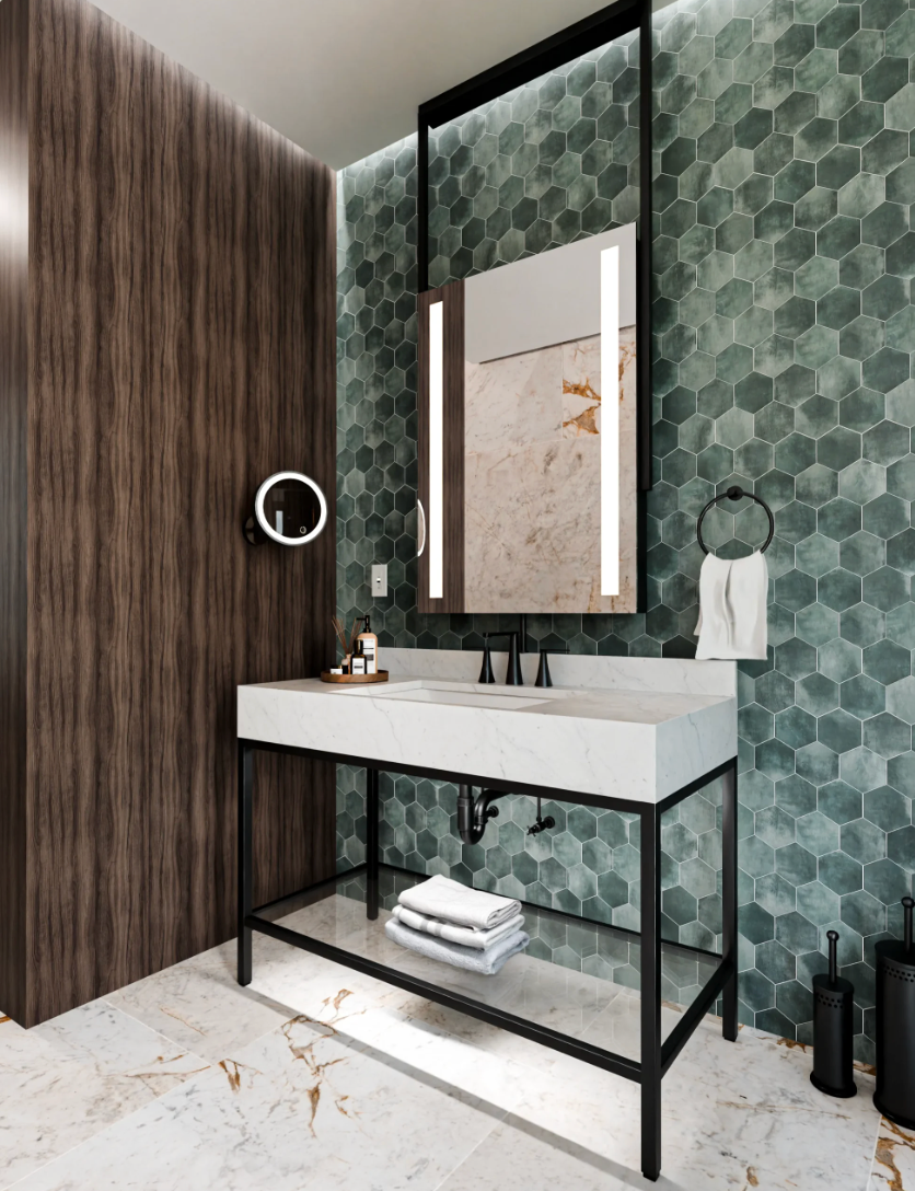 Electric Mirror Gallery Bathroom Remodel Magruder Associates