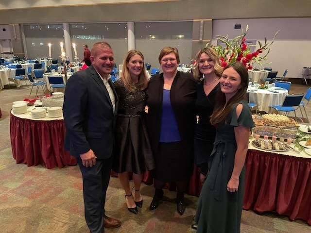 Ameriseal Team photo at Akron Children's Hospital Holiday Tree Festival