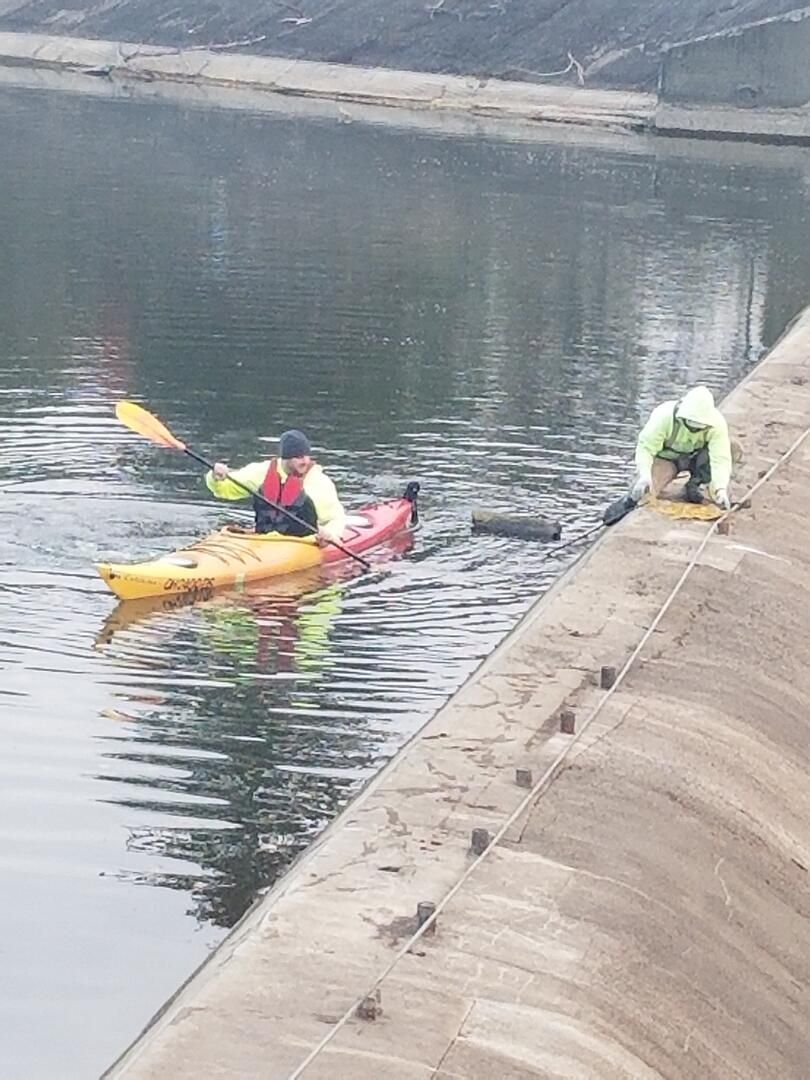Ameriseal goes to any length to get the job done - even by kayak