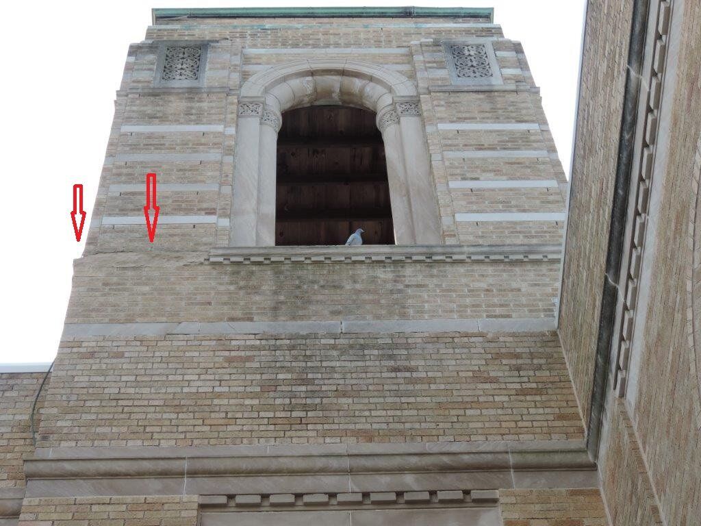 St Sebastian in Akron Ohio needed some facade restorations