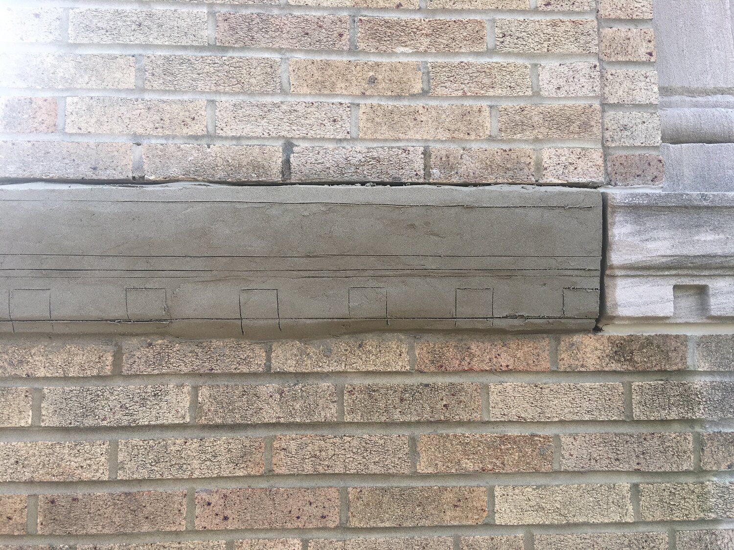 St Sebastian in Akron Ohio concrete is in place, now to cut the design