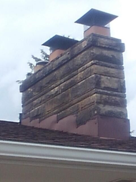 Before image of a dirty chimney