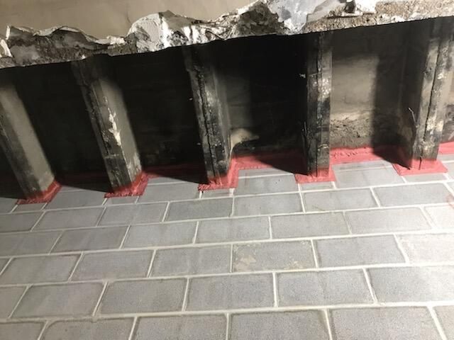 Alternate view of firestopping at the May Company in Cleveland - By Ameriseal (330) 794-8040