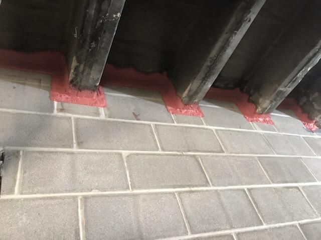 Firestopping applied at the May Company in Cleveland by Ameriseal and Restoration