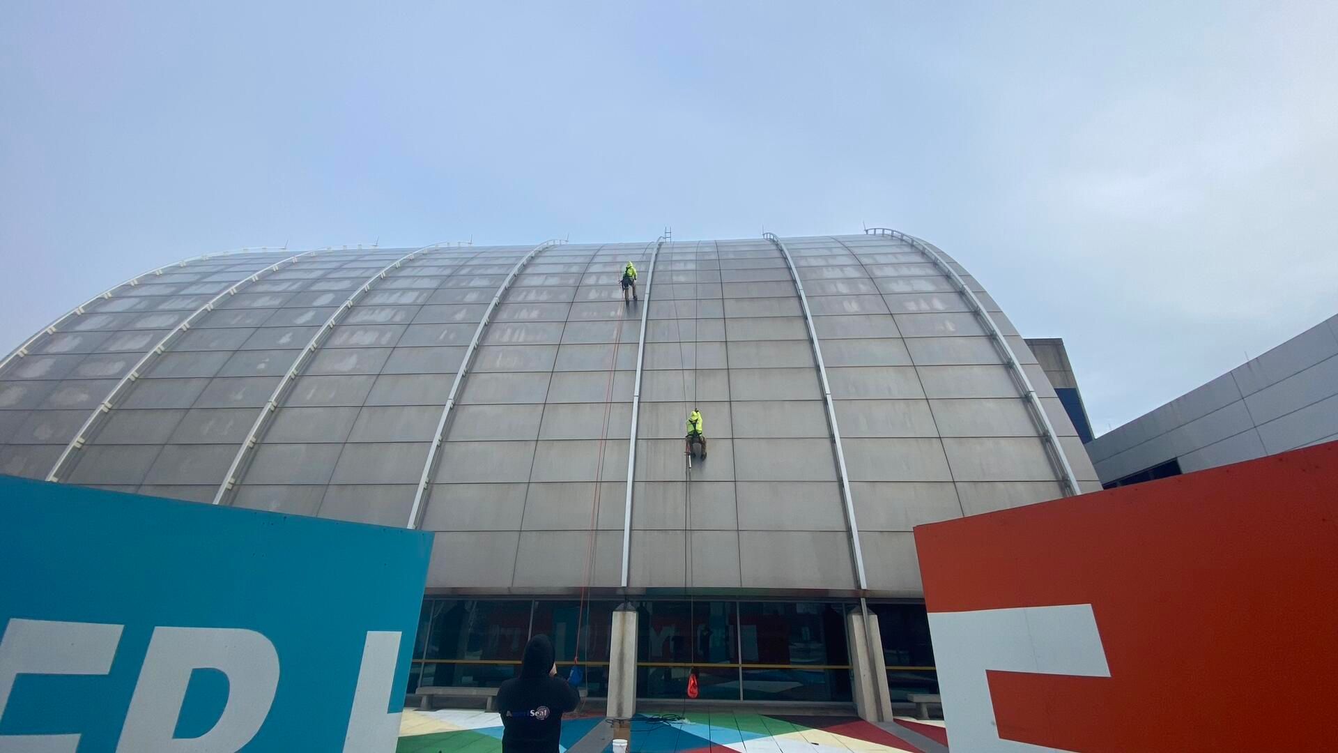 Stadium commercial restoration by Ameriseal and Restoration