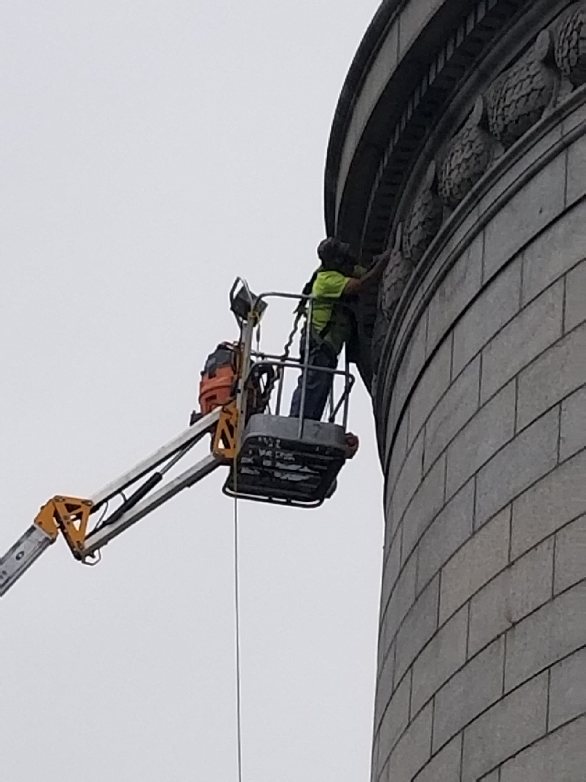 Ameriseal restoring the stone design of The William McKinley National Memorial