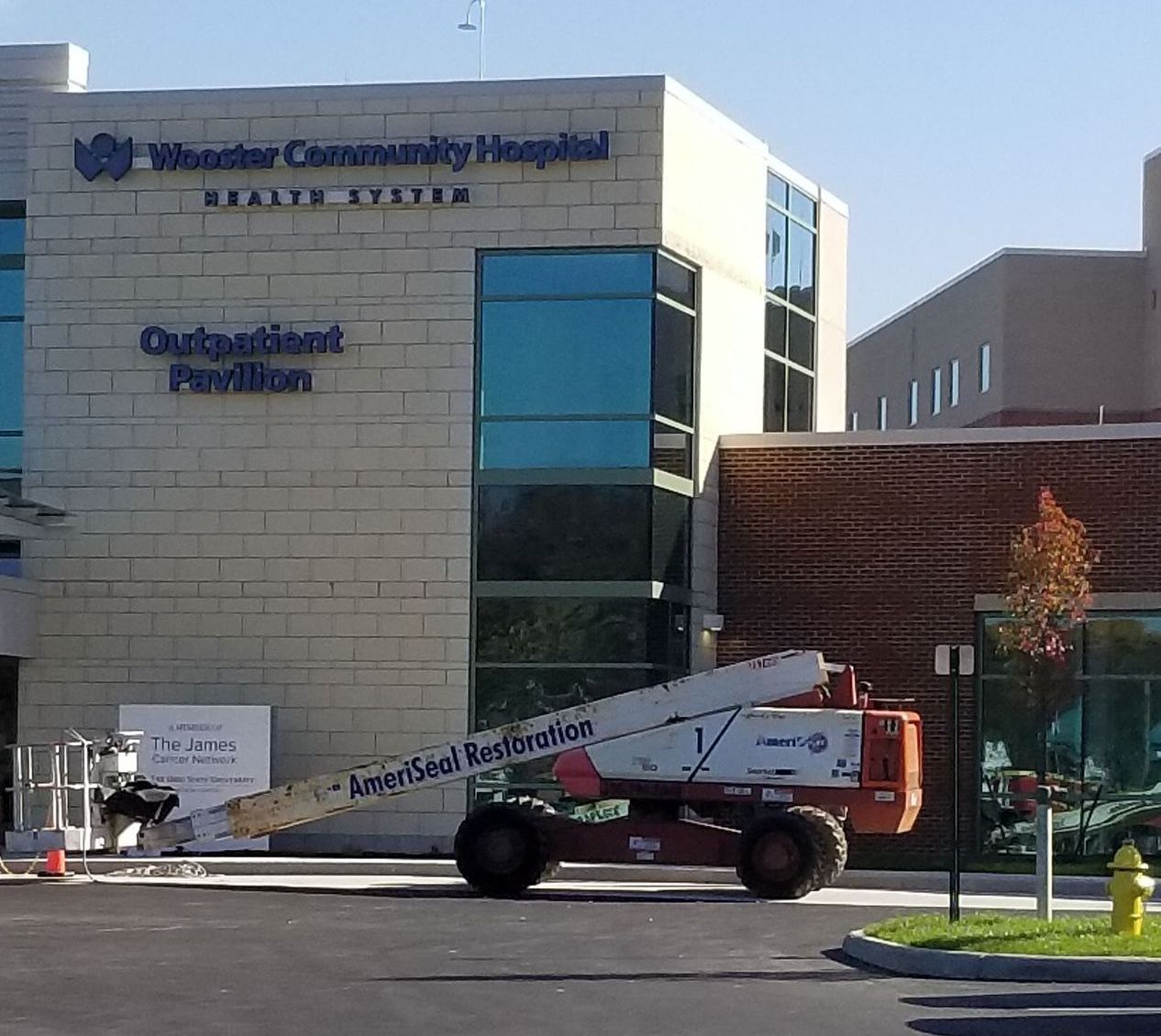 Ameriseal building maintenance at Wooster Community Hospital, Ohio
