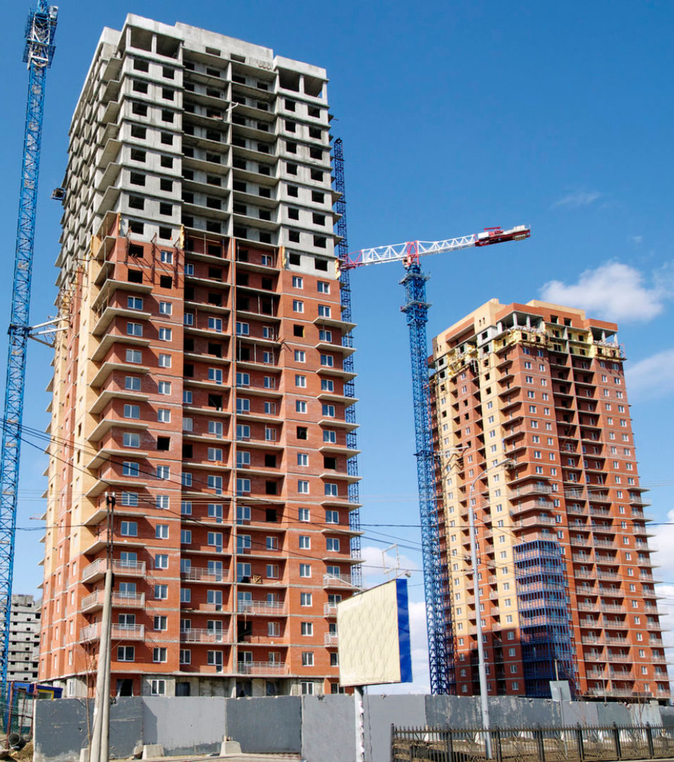 High-rise apartments building caulking by Ameriseal (330) 794-8040
