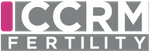 Logo d'ICCRM Fertility, comportant l'acronyme « ICCRM » avec une barre verticale rose à gauche et le mot « FERTILITY » en dessous.