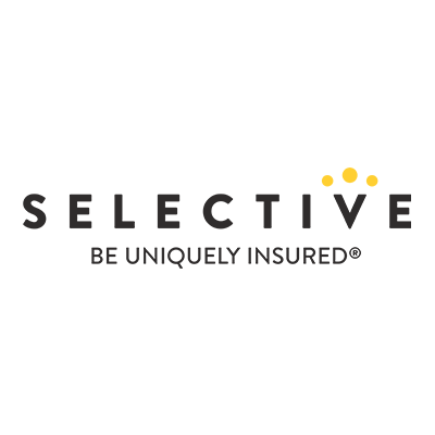 A logo for a company called selective be uniquely insured.