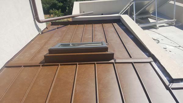 Dettaglio di una copertura per tetto