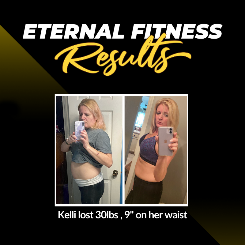 Kelli lost 30 lbs , 9 