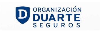 Logo of Organización Duarte Seguros: a blue shield with a white 