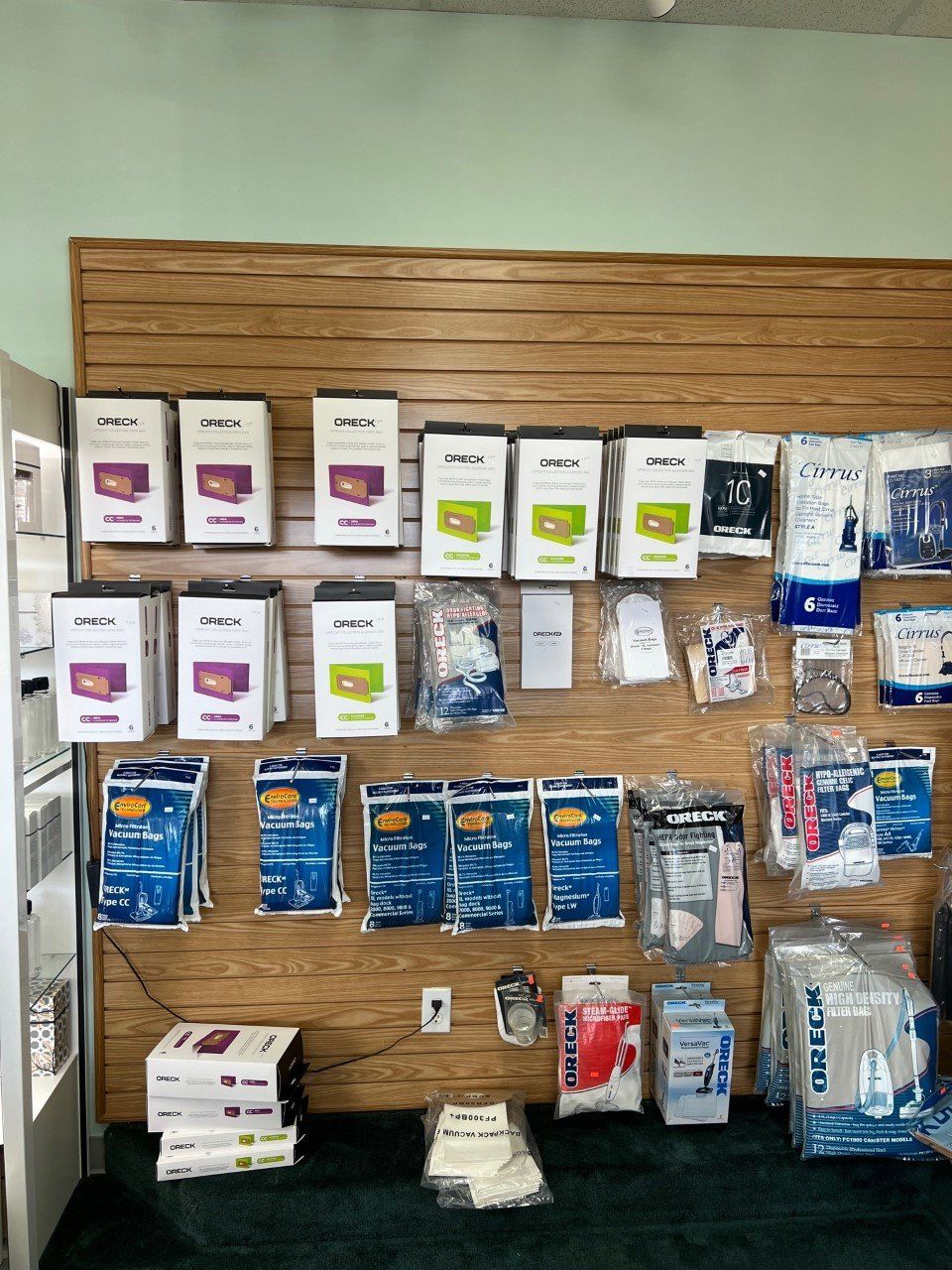 Oreck Vacuums Beside Window - Wilmington, NC - Cape Fear Vacuums