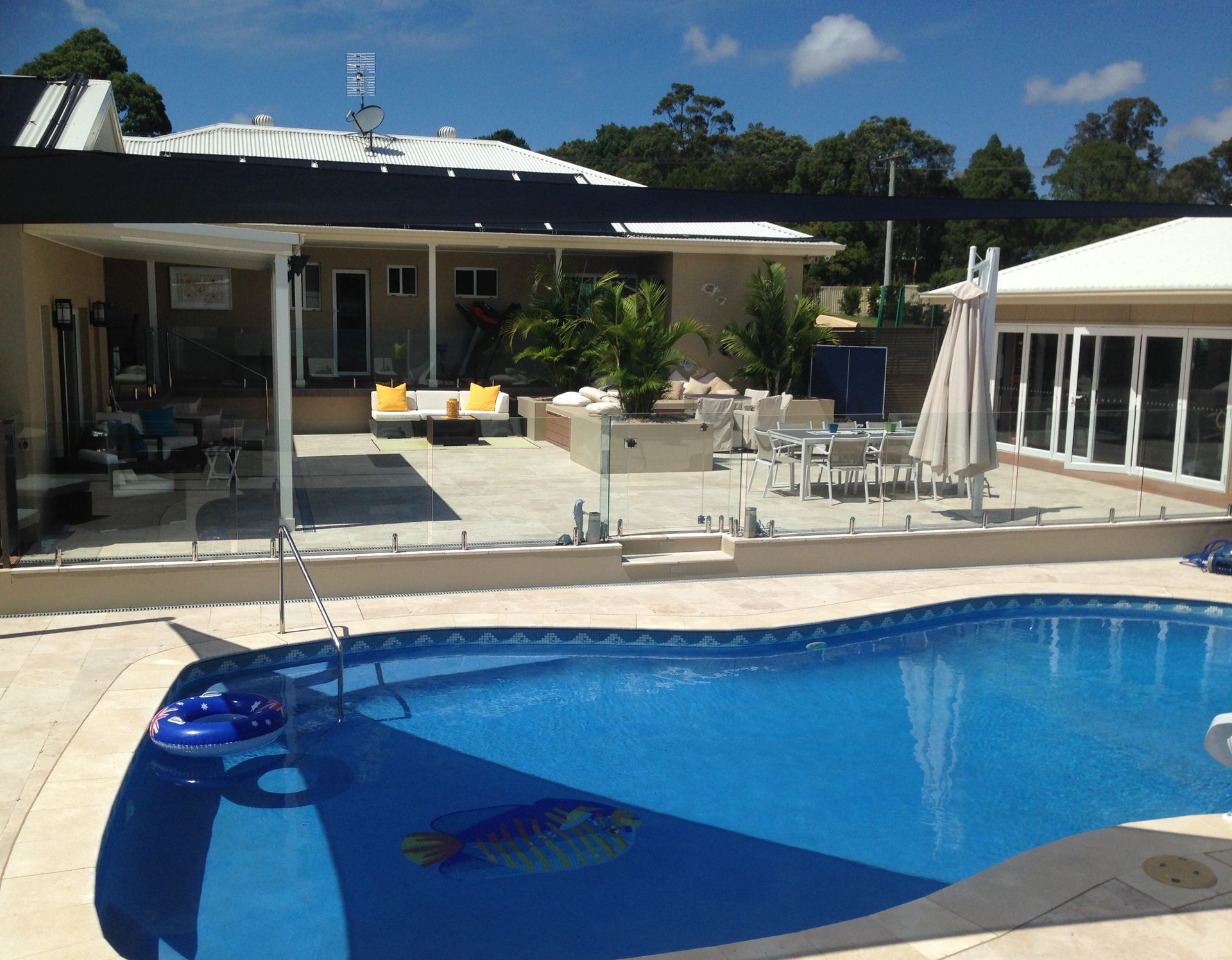 A Large Swimming Pool with Crystal Clear Water — Divine Landscape Creations in Berkeley Vale, NSW