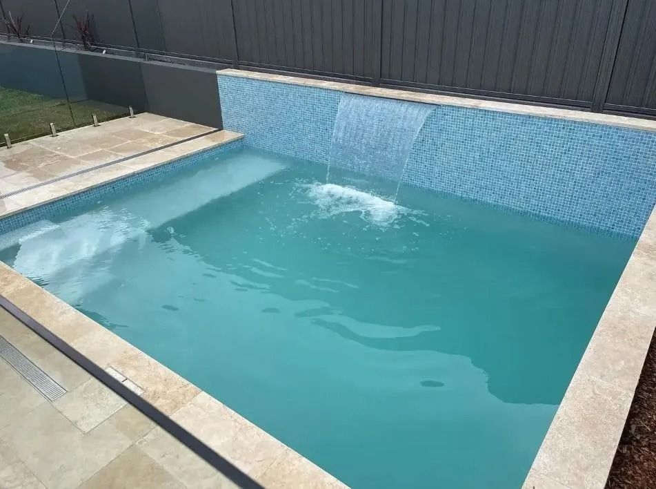 A Square Swimming Pool — Divine Landscape Creations in Berkeley Vale, NSW