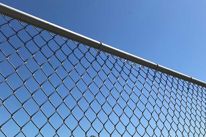 metal chain link fence