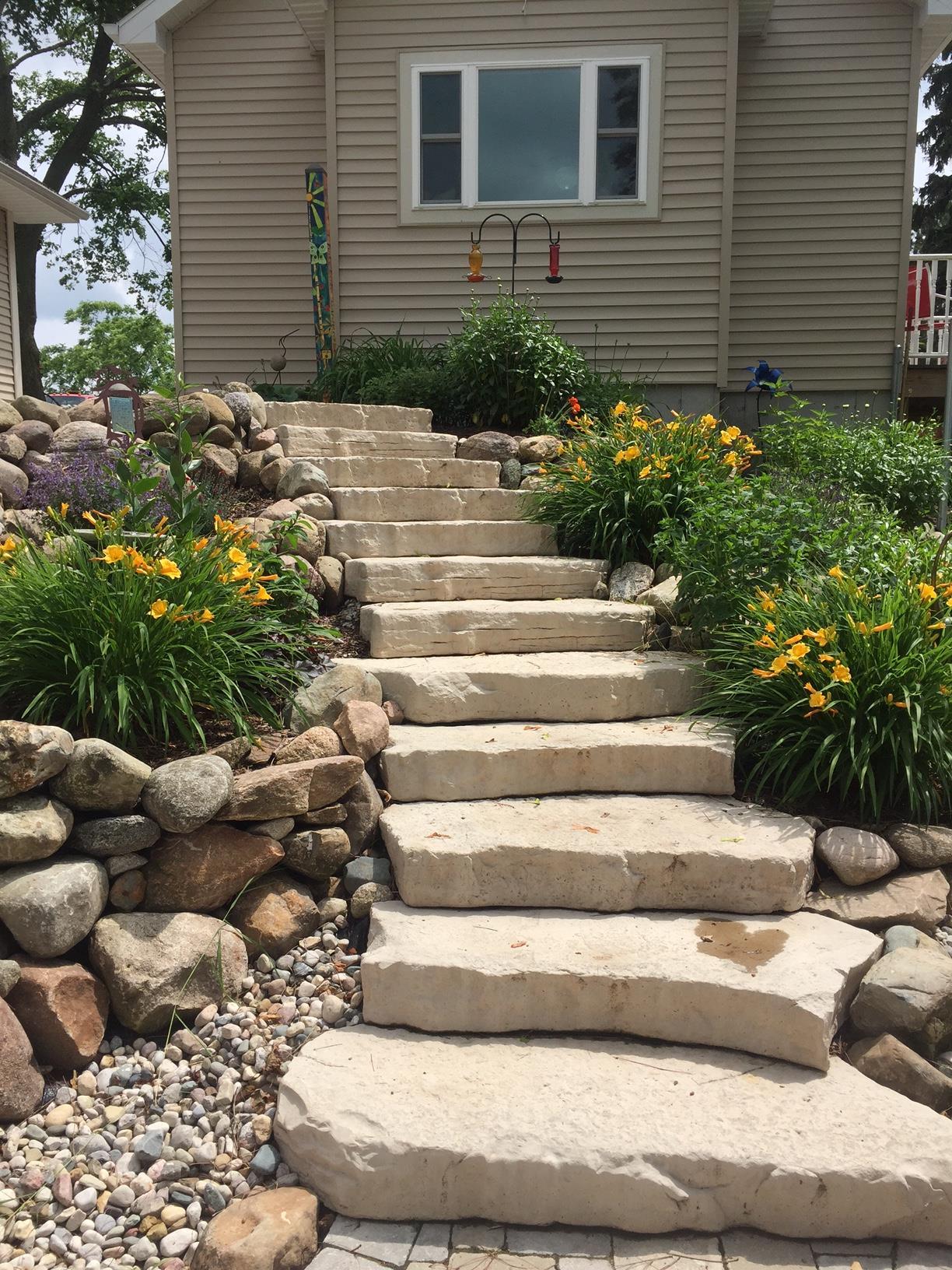 outdoor steps