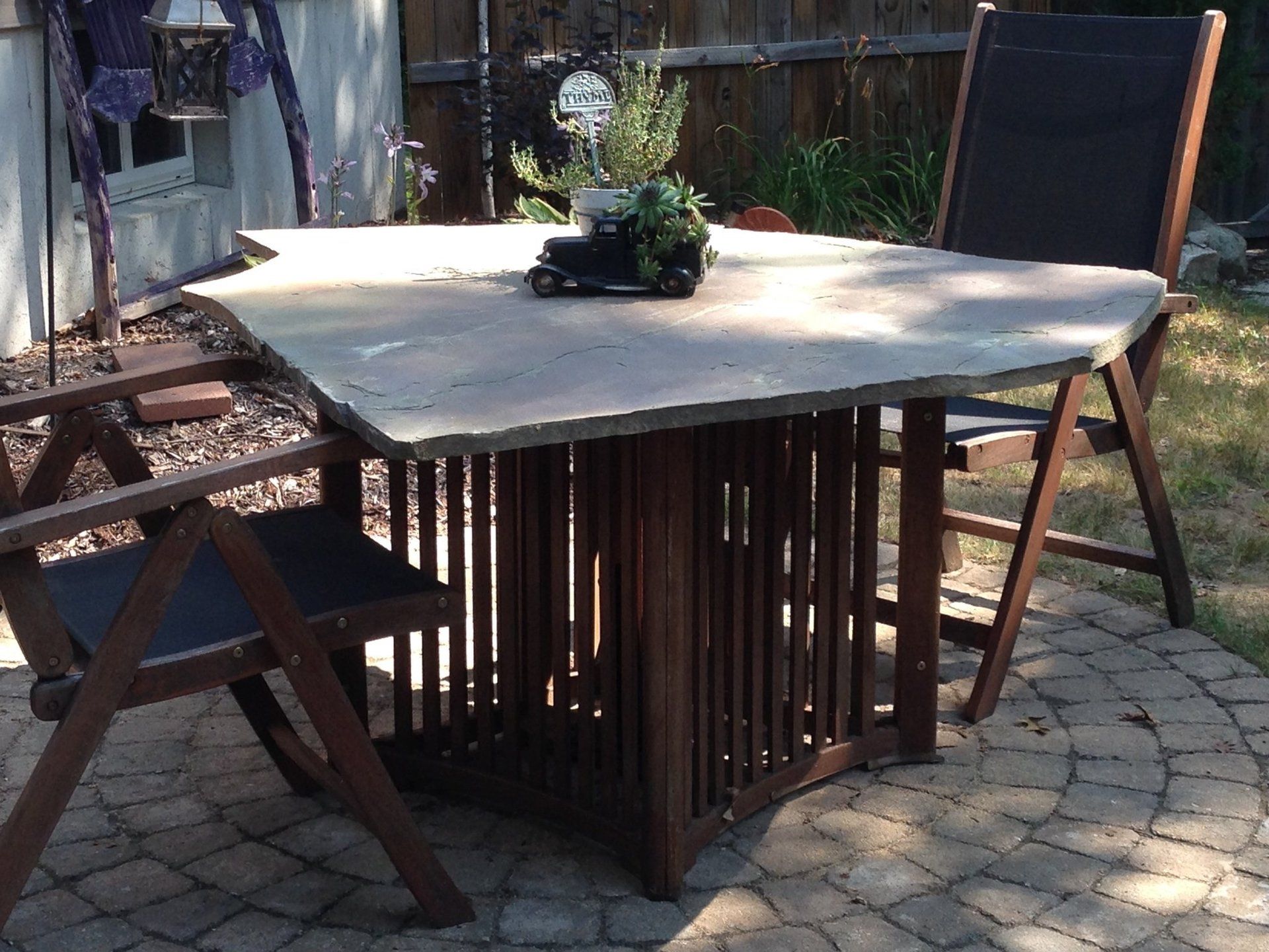 dining area on patio