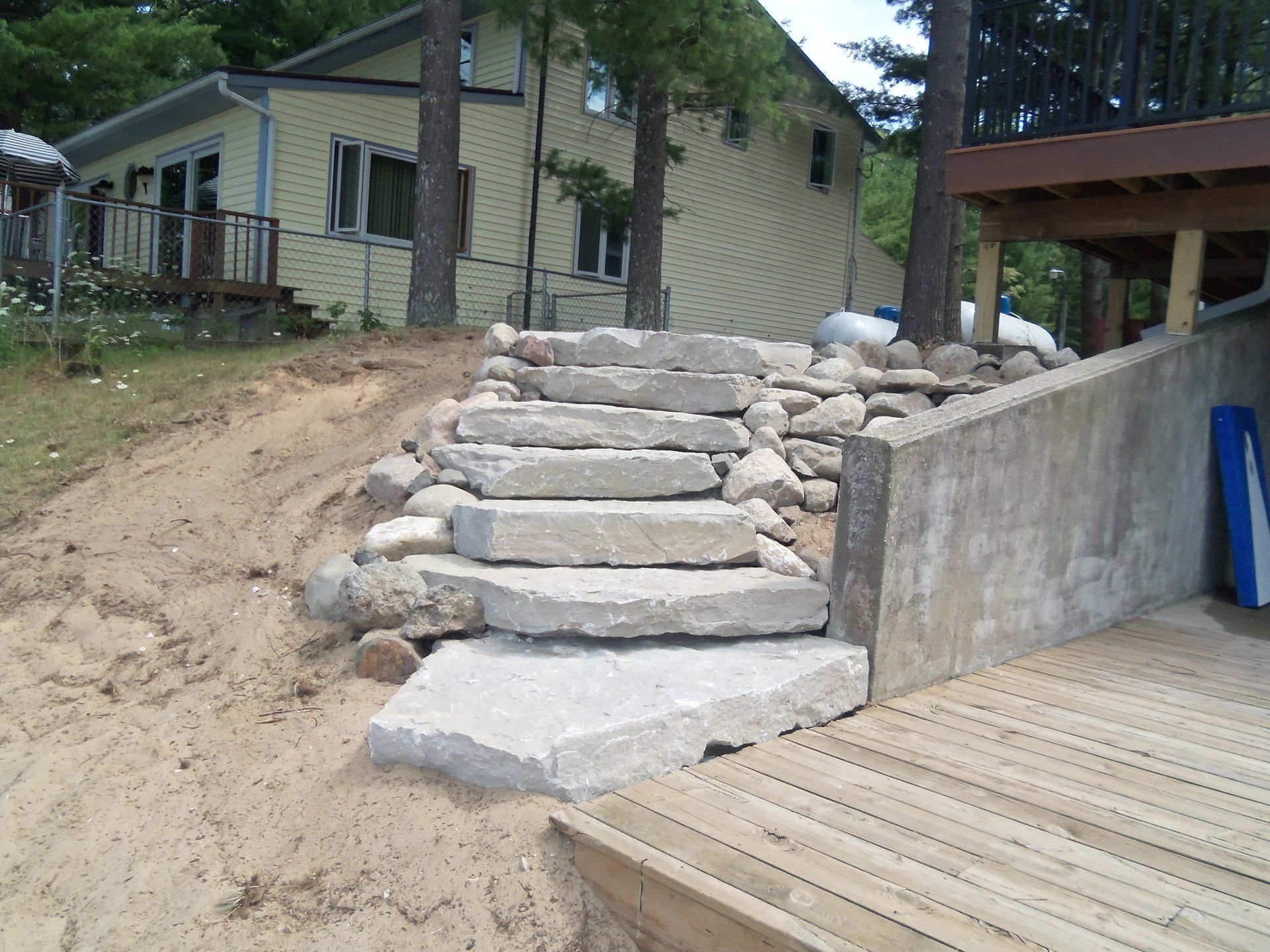 outdoor steps