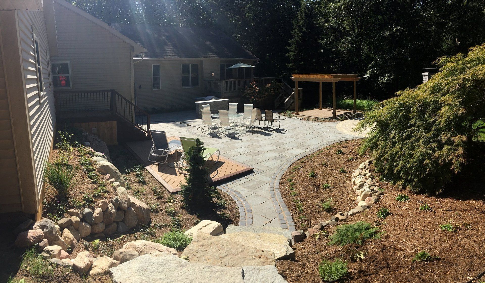 stone patio