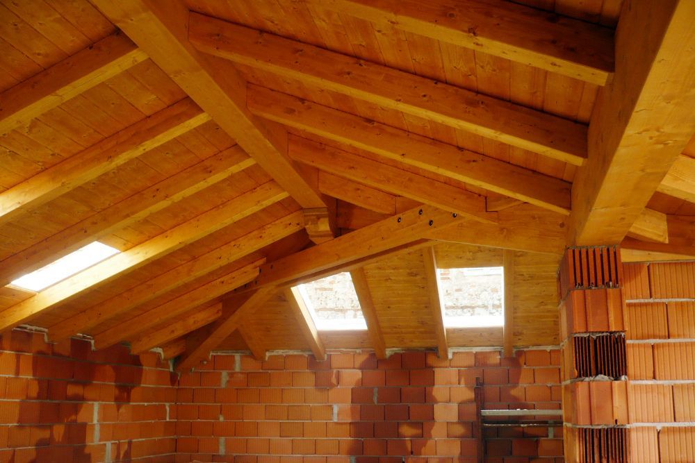 copertura interna il legno