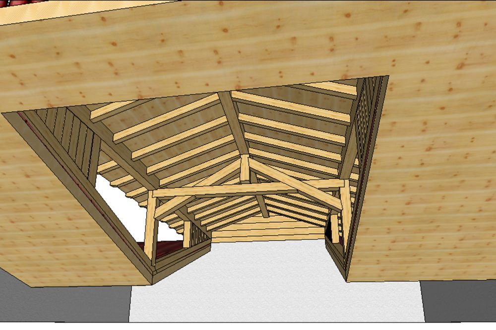 progetto tetto in legno