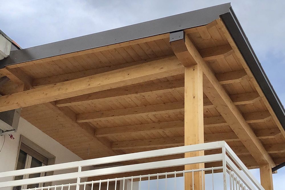 copertura in legno