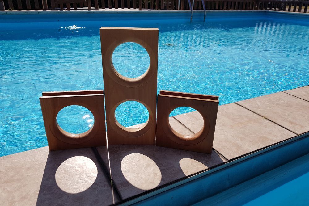 quadrati in legno decorativi