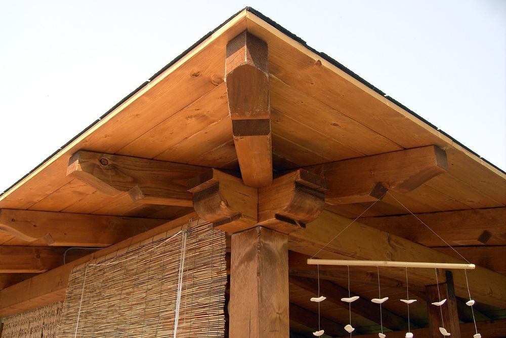 copertura a spiovente in legno