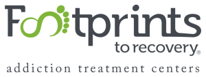 The logo for footprints to recovery addiction treatment centers