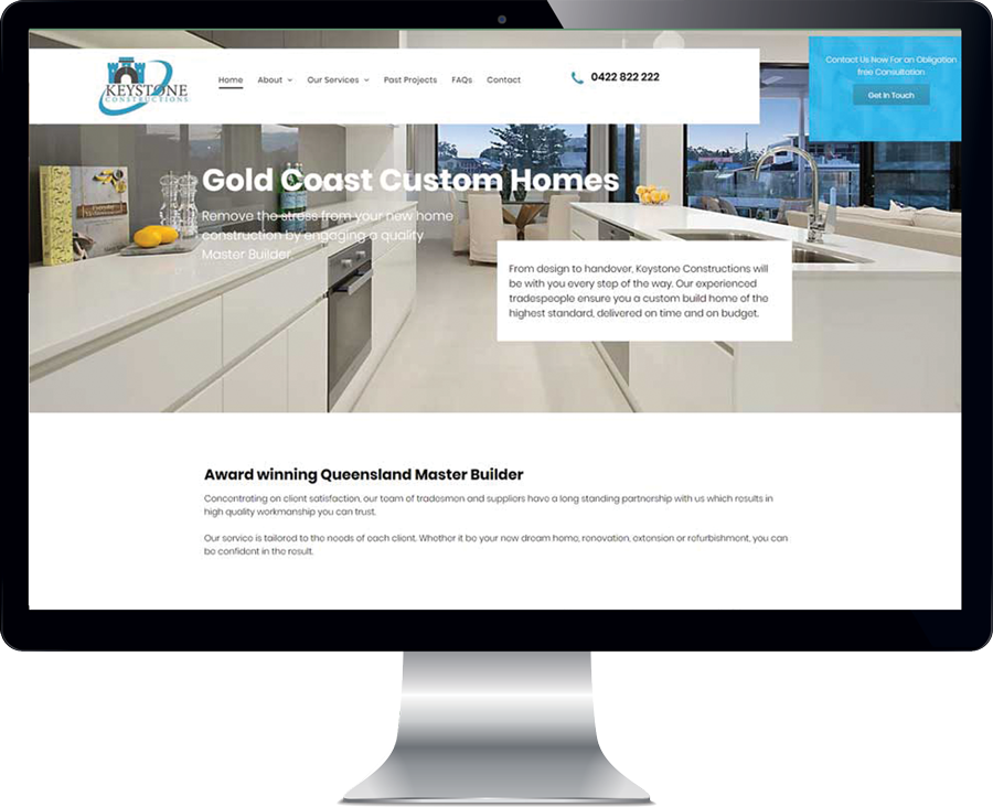 Keystone Constructions website by Geek Queen