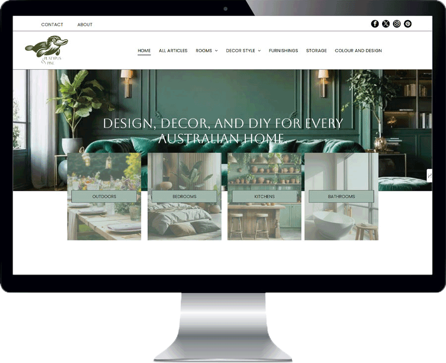 Platypus & Pine home décor blog by Geek Queen
