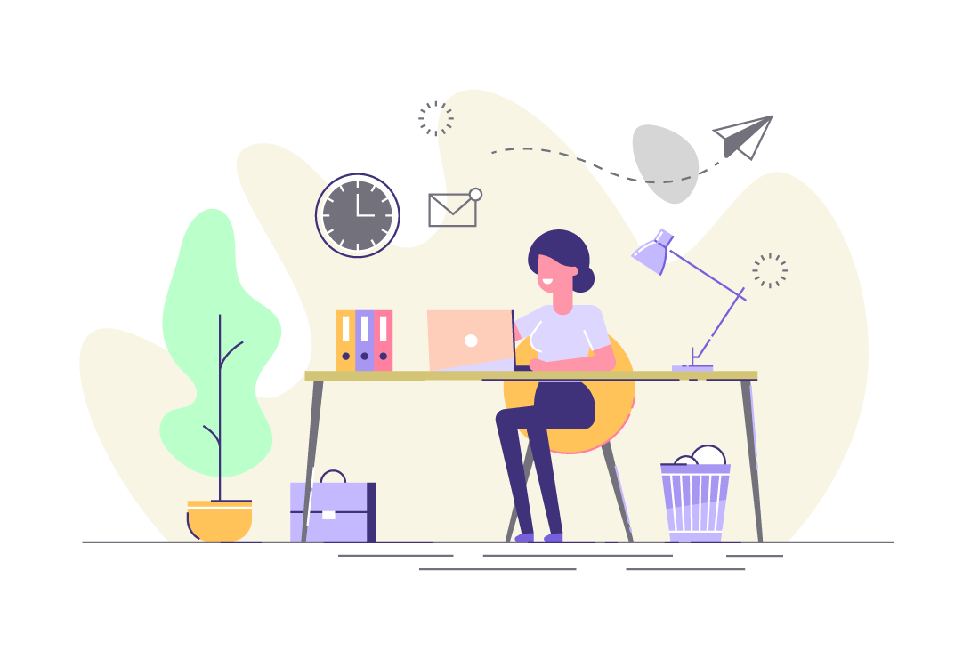 Jenny from Geek Queen working on a small business website