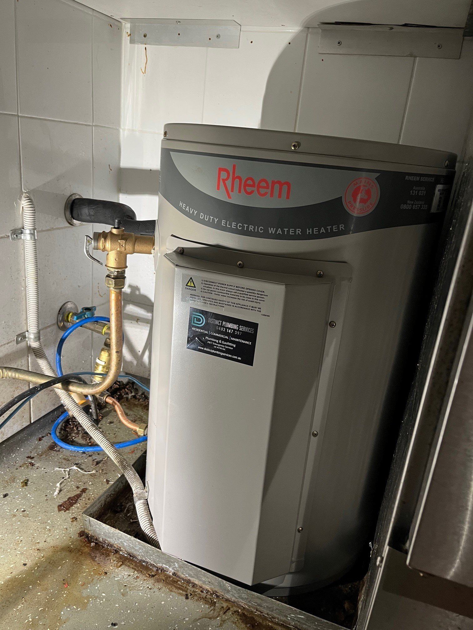 Heating Electric Warm Water System And Pipes — Distinct Plumbing Services In Wollongong