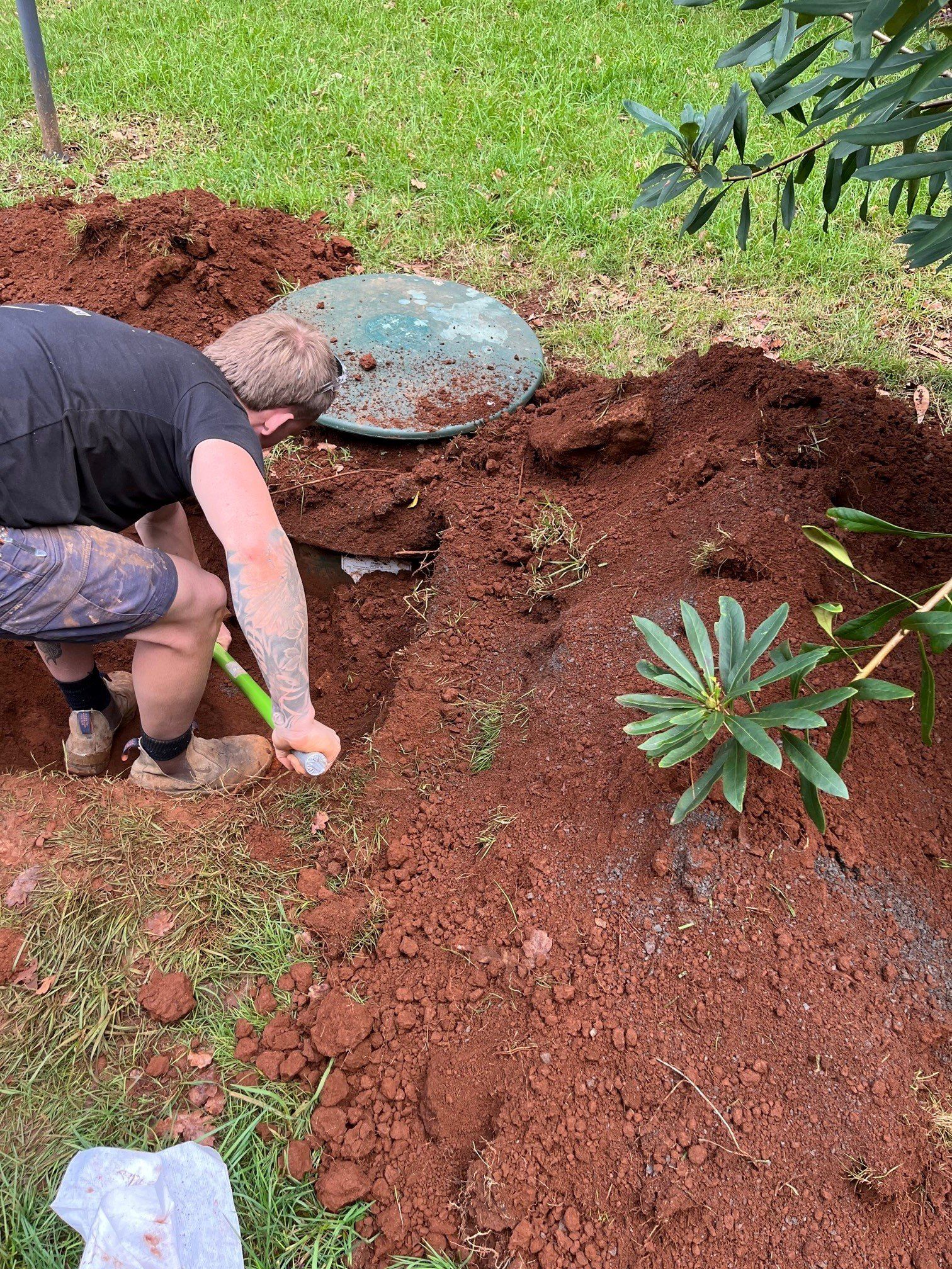 Laying And Installation Of A PVC Sewer Pipe — Distinct Plumbing Services In Wollongong