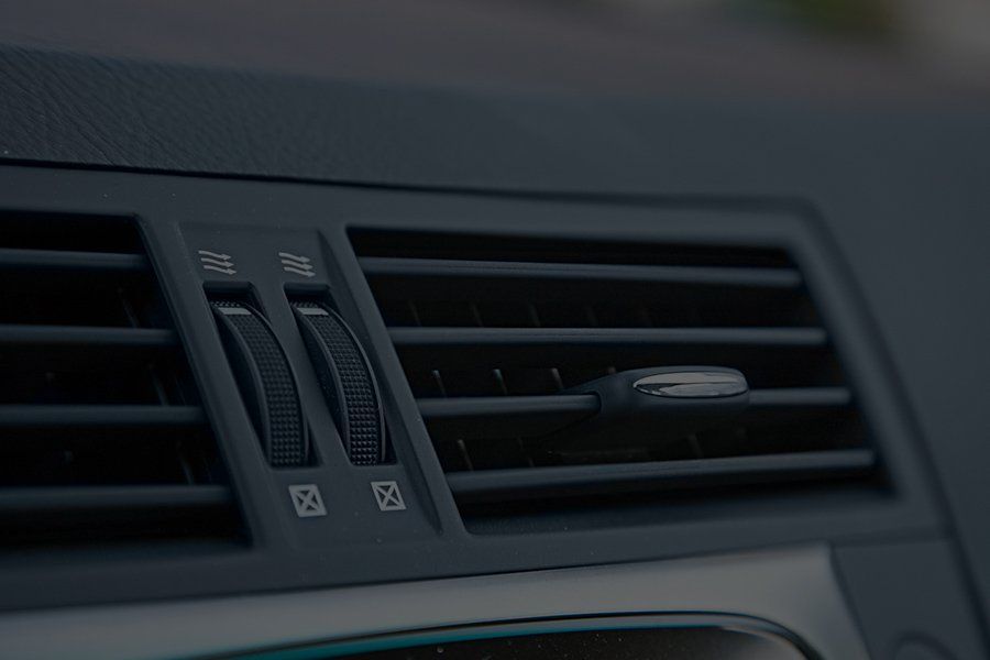 close up of car air conditioning