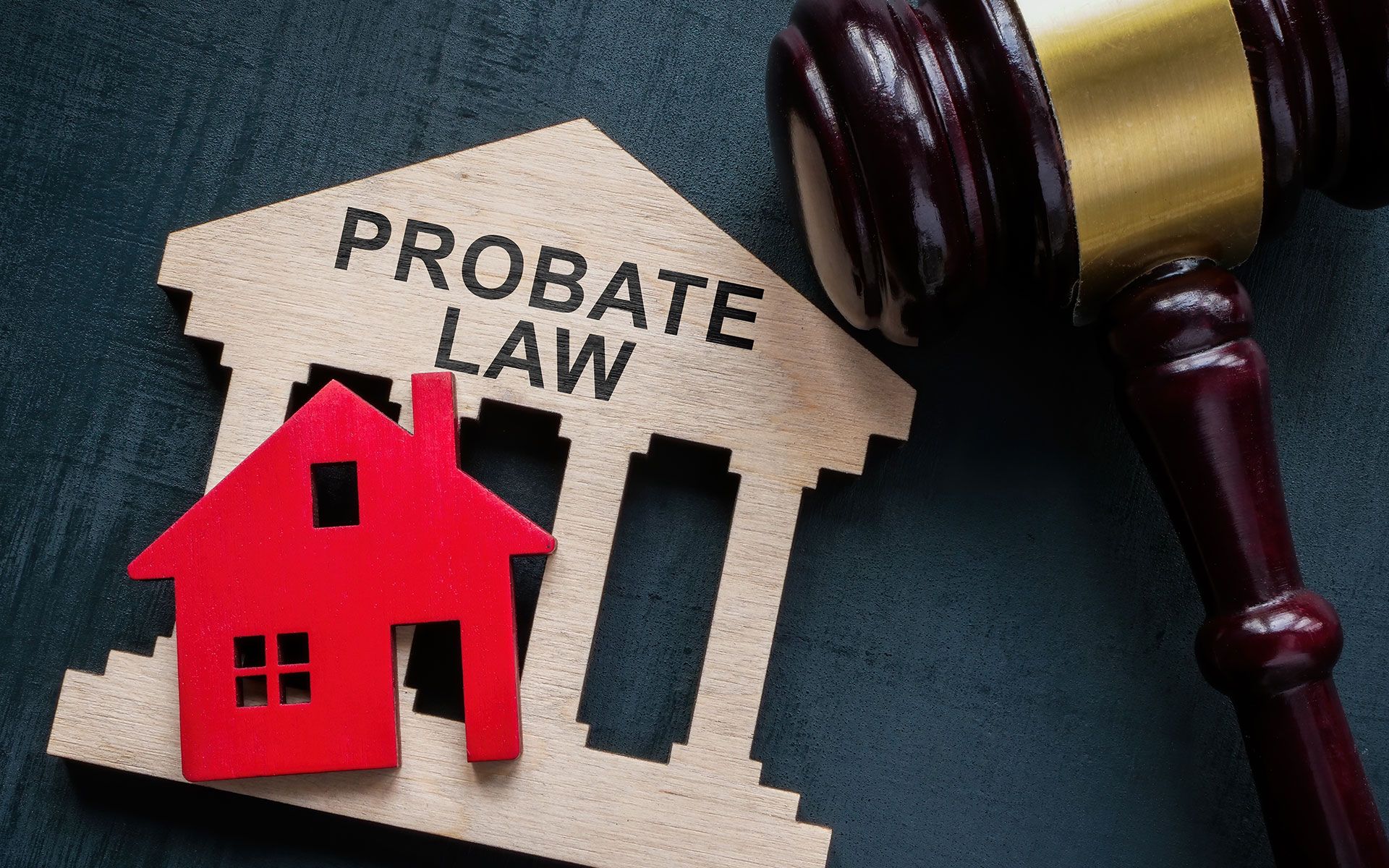 A wooden model of a courthouse with