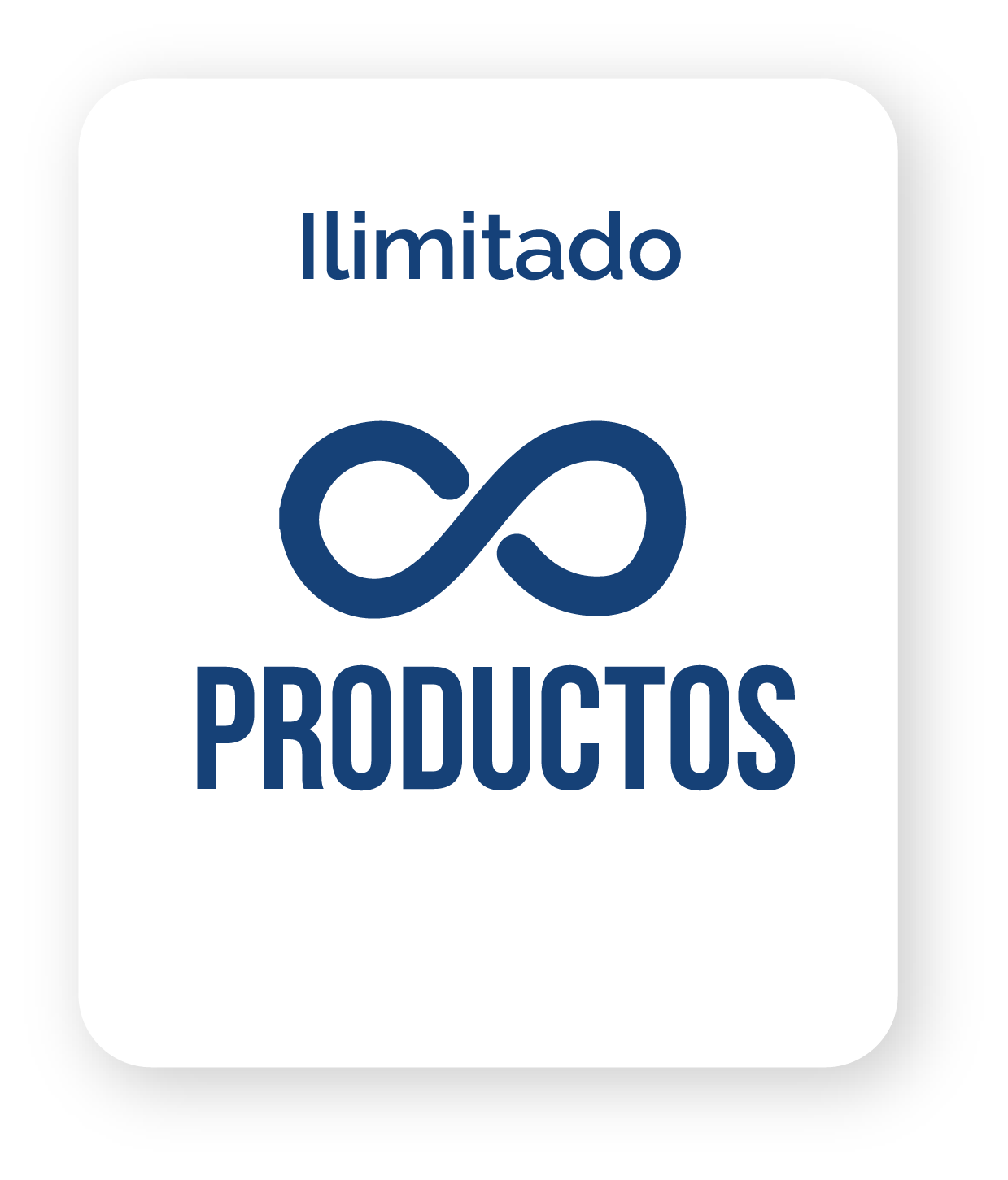 Un logotipo para productos con un símbolo de infinito.