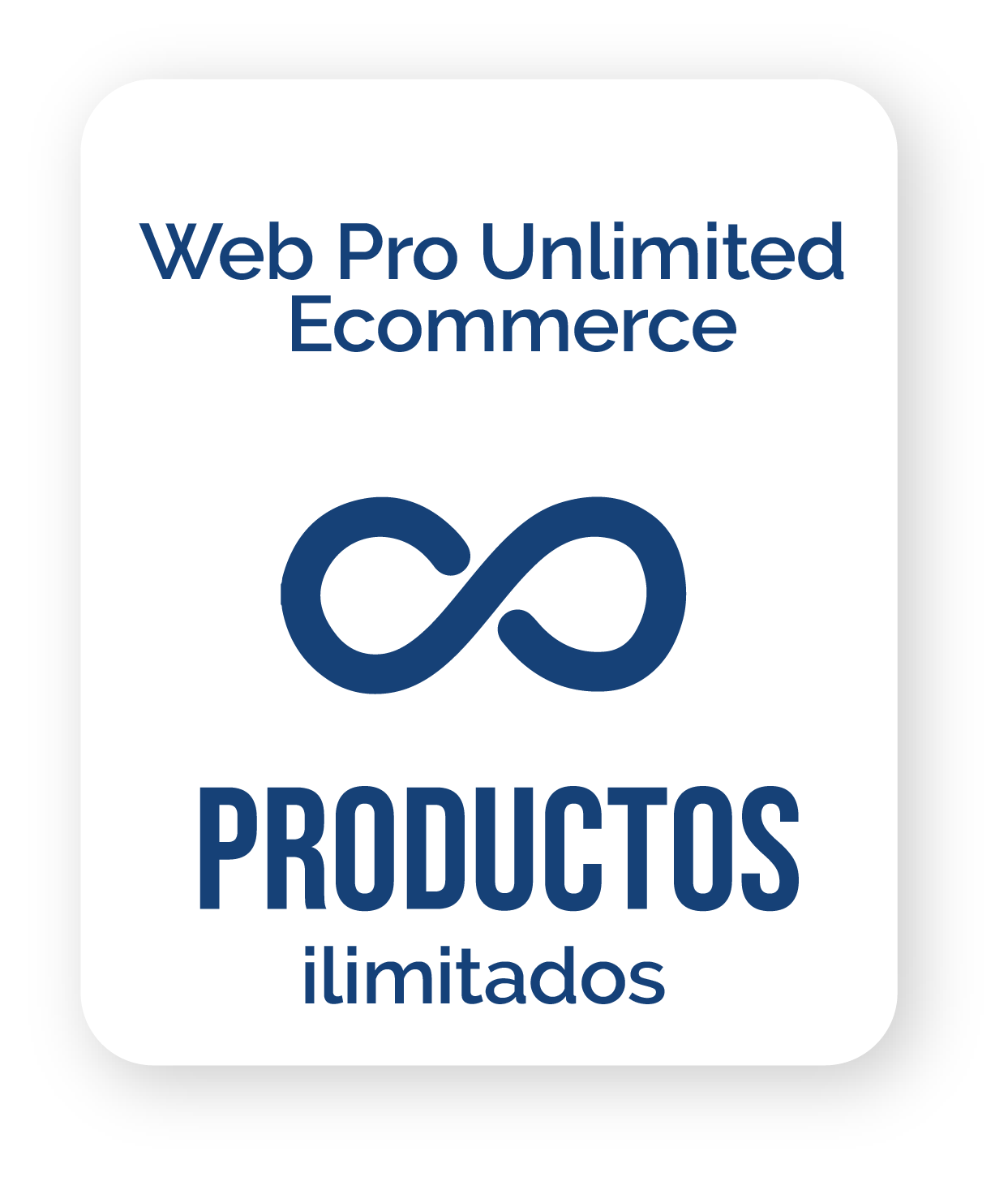 Un logotipo para web pro comercio electrónico ilimitado productos ilimitados