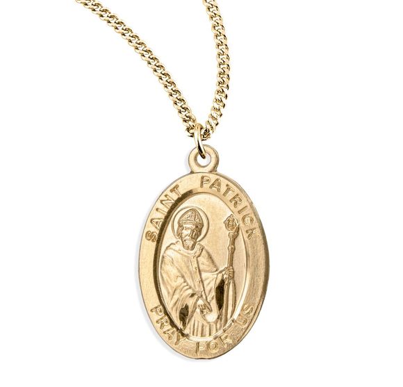 st patrick gold necklace