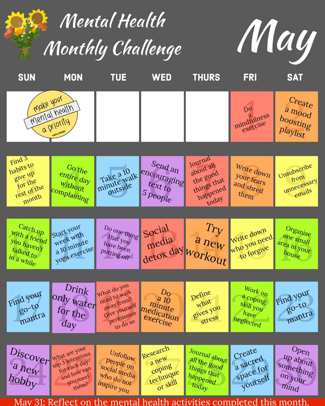 Mental Health Monthly Challenge